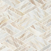 MS International Decorative Mosaic 12" x 12" Geometric Angora Rhombus