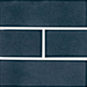 MS International Highland Park 12" x 12" Mosaic 4" x 12" Glossy Bay Blue