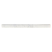 MS International Natural Stone Marble 0.75" x 0.75" Pen Molding Honed Carrara White