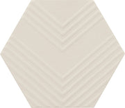 Marazzi Rhyme And Reason 4" x 5" Hexagon Ripple Mix Canvas