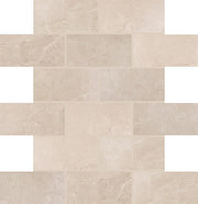 Daltile Advantage 2" x 4" Brick Joint Mosaic 12" x 12" Mural Taupe
