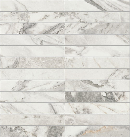Daltile Divinium 1" x 6" Straight Joint Mosiac 12" x 10" Zion