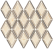 Daltile Decorative Accents 3" x 4" Argyle Mosaic 12" x 13" Argyle Blend Beige