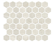 Daltile Prime 1.5" x 1.5" Hexagon Mosaic 12" x 14" Vitality White