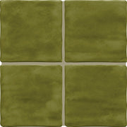 Daltile Artcrafted 4" x 4" Hand Crafted Fern