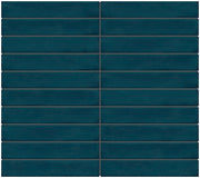 Daltile Artcrafted 1" x 6" Straight Joint Mosaic 12" x 10" Tide