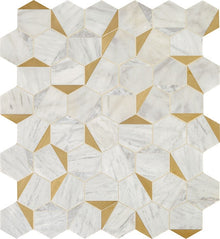 Alluring White/Brass