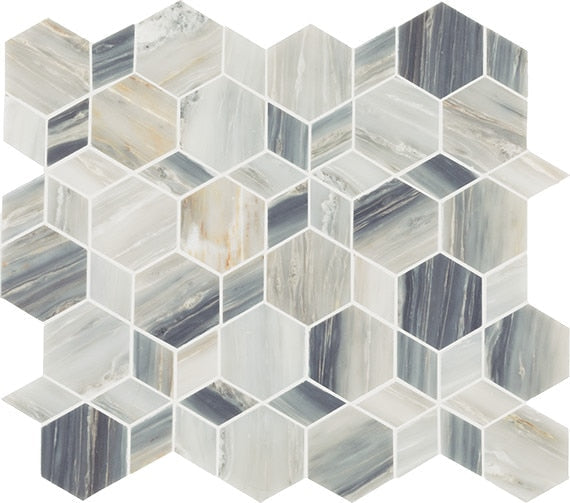 Daltile Gamma 14" x 16" Hypnotic XL Mosaic Azure