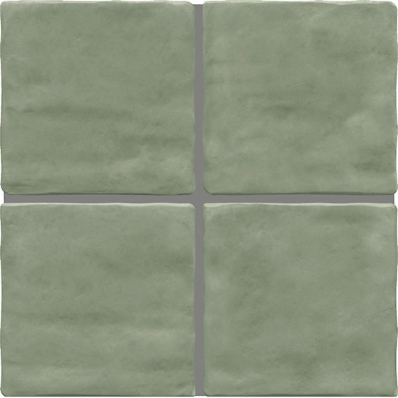 Daltile Artcrafted 4" x 4" Hand Crafted Aloe
