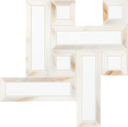 Daltile Gamma 2.25" Basketweave Mosaic 12" x 12" Bella Blend