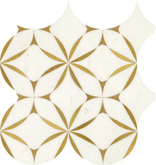 Thassos White/ Brass