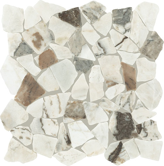 Daltile Gamma 13" x 13" Pebble Mosaic Irregular Shape Illusive