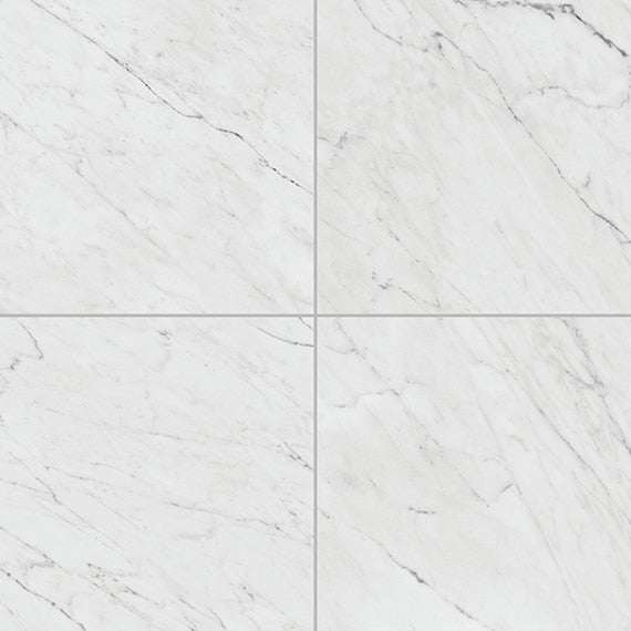 Daltile Marble Attache Lavish 24" x 24" Satin Diamond Carrara