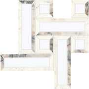 Daltile Gamma 2.25" Basketweave Mosaic 12" x 12" Illusive Blend