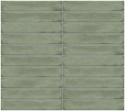 Daltile Artcrafted 1" x 6" Straight Joint Mosaic 12" x 10" Aloe