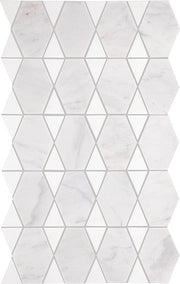 Daltile Perfit Mosaix 18" x RL" Mosaic Saran White & Thassos / Reverse