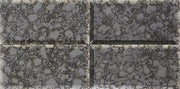 Daltile Lavaliere 3" x 6" Mosaic 12" x 12" Polished Black Antique Mirror