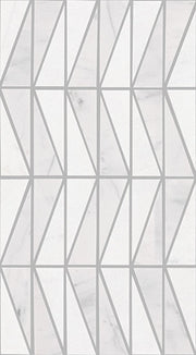 Daltile Perfit Mosaix 18" x RL" Mosaic Saran White / Wedge