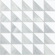 Daltile Gamma 12" x 12" Triangle Mosaic Mystic Blend
