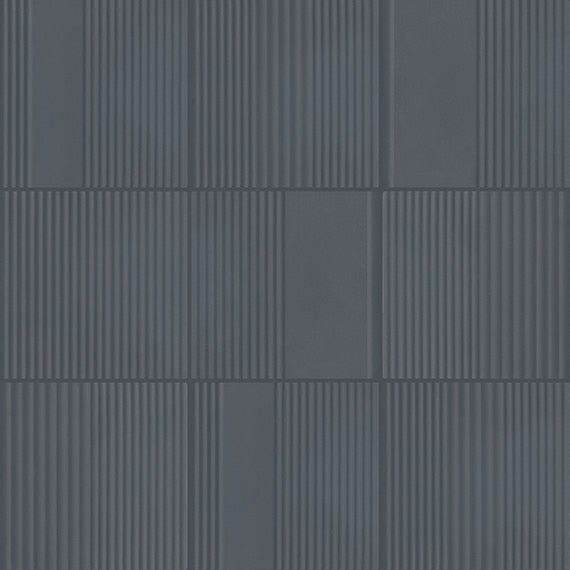 Marazzi Rhyme And Reason 6" x 6" Ripple Mix Indigo