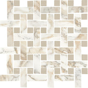 Daltile Divinium 1" x 3" Basketweave Mosaic 13" x 13" Nova
