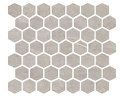 Daltile Prime 1.5" x 1.5" Hexagon Mosaic 12" x 14" Stamina Grey
