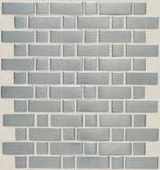 Daltile Metallica 12" x 12" Basketweave Mosaic Brushed Stainless Steel