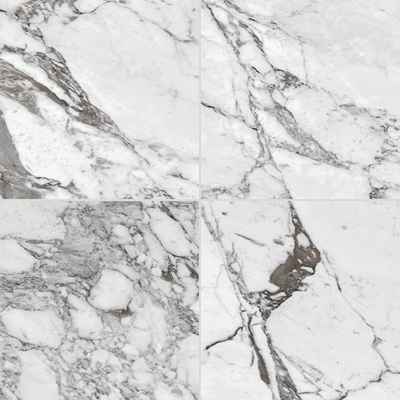 Daltile Marble Attache Lavish 24" x 24" Matte Pearl Arabesque