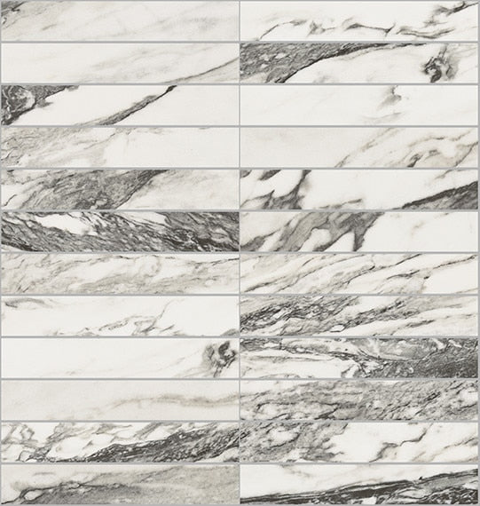 Daltile Divinium 1" x 6" Straight Joint Mosiac 12" x 10" Calypso