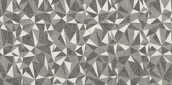 Daltile Fabric Art 12" x 24" Modern Kaleidoscope White Ash Prism