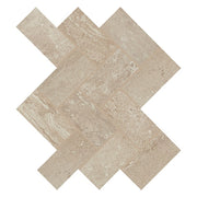Daltile Advantage 2" x 4" Herringbone Mosaic 12" x 14" Percussion Taupe