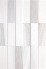 Daltile Perfit Mosaix 18" x RL" Mosaic Calacatta Dolomiti / Straight Stack 2 X 6 Inch