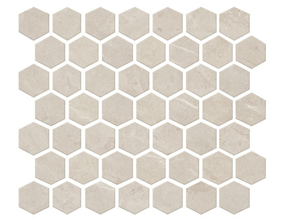 Daltile Prime 1.5" x 1.5" Hexagon Mosaic 12" x 14" Dynamic Beige