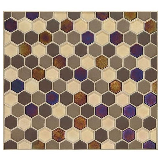 Daltile Coastal Keystones 1" Hexagon Mosaic 12" x 12" Treasure Island
