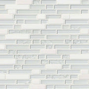 MS International Decorative Mosaic 12" x 12" Delano Blanco