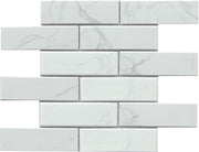 Emser Elegan 11" x 12" Off-set Mosaic 2" x 6" Matte Calacata