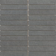 Emser Genesis 1" x 6" Stacked Mosaic 12" x 12" Matte  Black