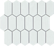 Emser Omni 10"x12" Picket Mosaic 1.8"X3.8" Polished White