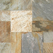 MS International Slate And Quartzite 12" x 12" Ashler Versailles Pattern Golden White
