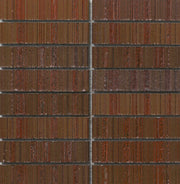 Emser Newtro 12"x12" Stacked Mosaic "1x6" Polished Red
