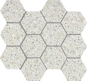 Emser Fragmento 10" X 12" Hexagon Mosaic 3" Matte SM White