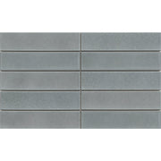 Emser Kaizen 2" x 8" Stacked Mosiac 9" x 15" Satin  Gray