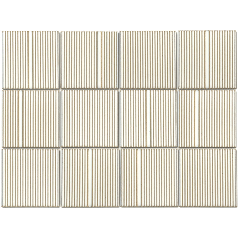 Emser Kanji 4" x 4" Mosaic 12" x 16" Glossy  Akita