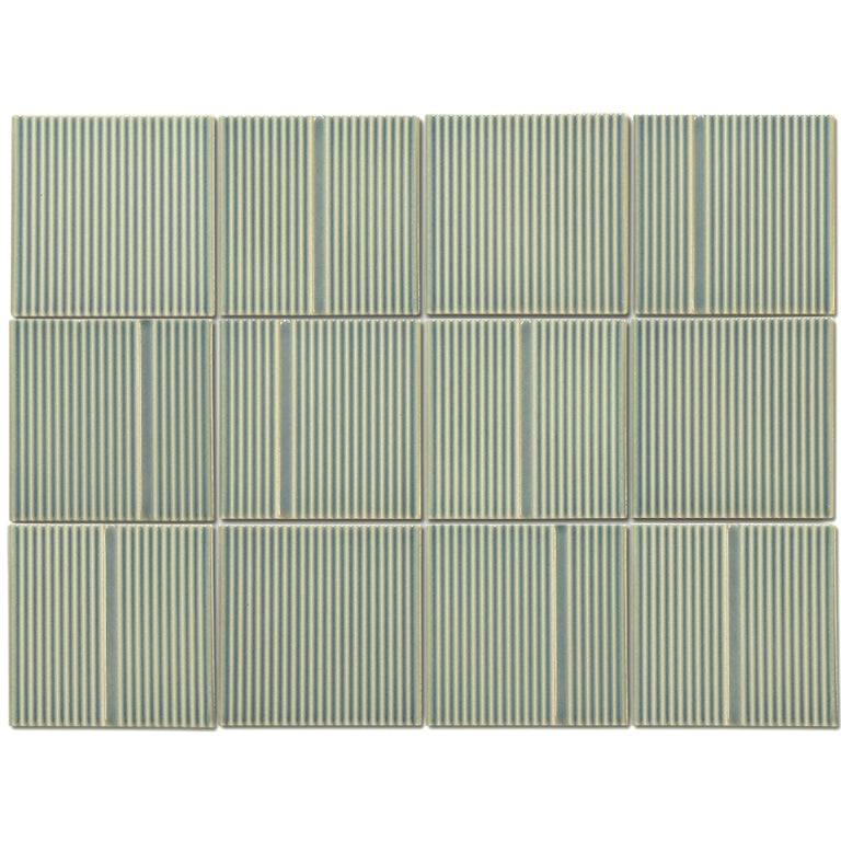 Emser Kanji 4" x 4" Mosaic 12" x 16" Glossy  Mori