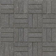Emser Lunara 1" x 3" Hatch Mosaic 12" x 12" Honed  Vega