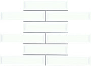Emser Kinetic 11"x12" Beveled Mosaic 1.79"X7.68" Polished White