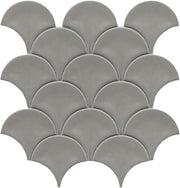 Emser Reward 10"x11" Fan Mosaic 3"x4" Polished Dove