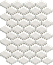 Emser Catch 10" X 13" Beveled Wide Hex Mosaic 2" X 2" Gray