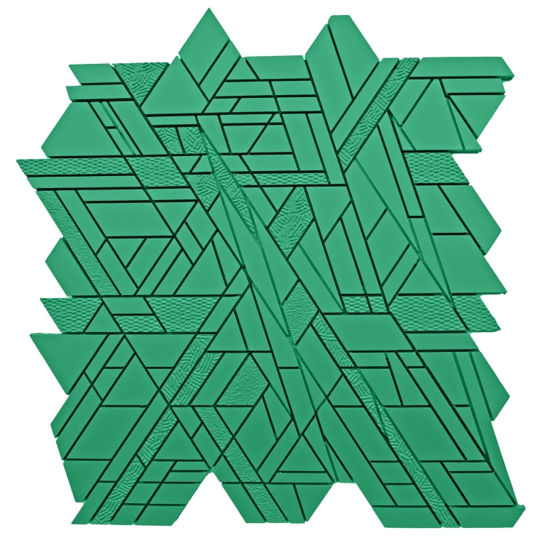 Emser Revify 10" x 11" Edge Mosaic Matte Forest 