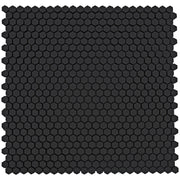 Emser Revify 0.4" x 0.5" Mosaic 11" x 11" Matte Nero 